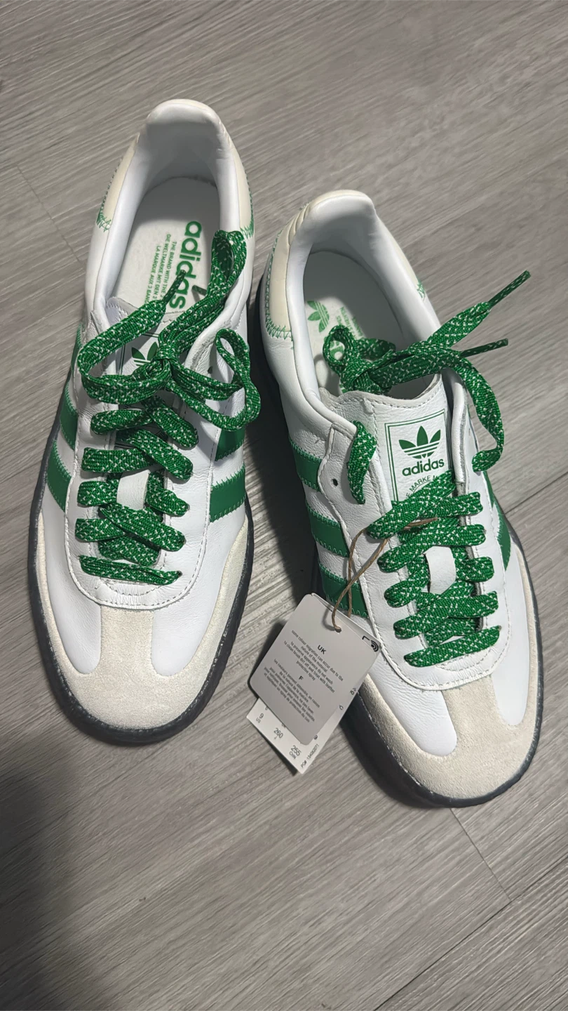 Adidas Samba Sneakers White and Green