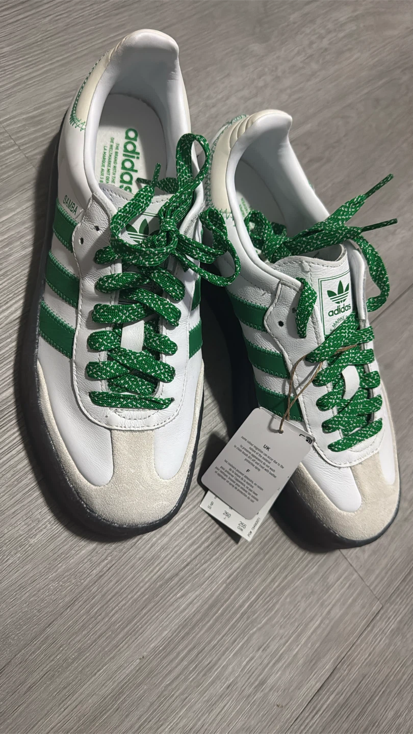 Adidas Samba Sneakers White and Green - photo 2
