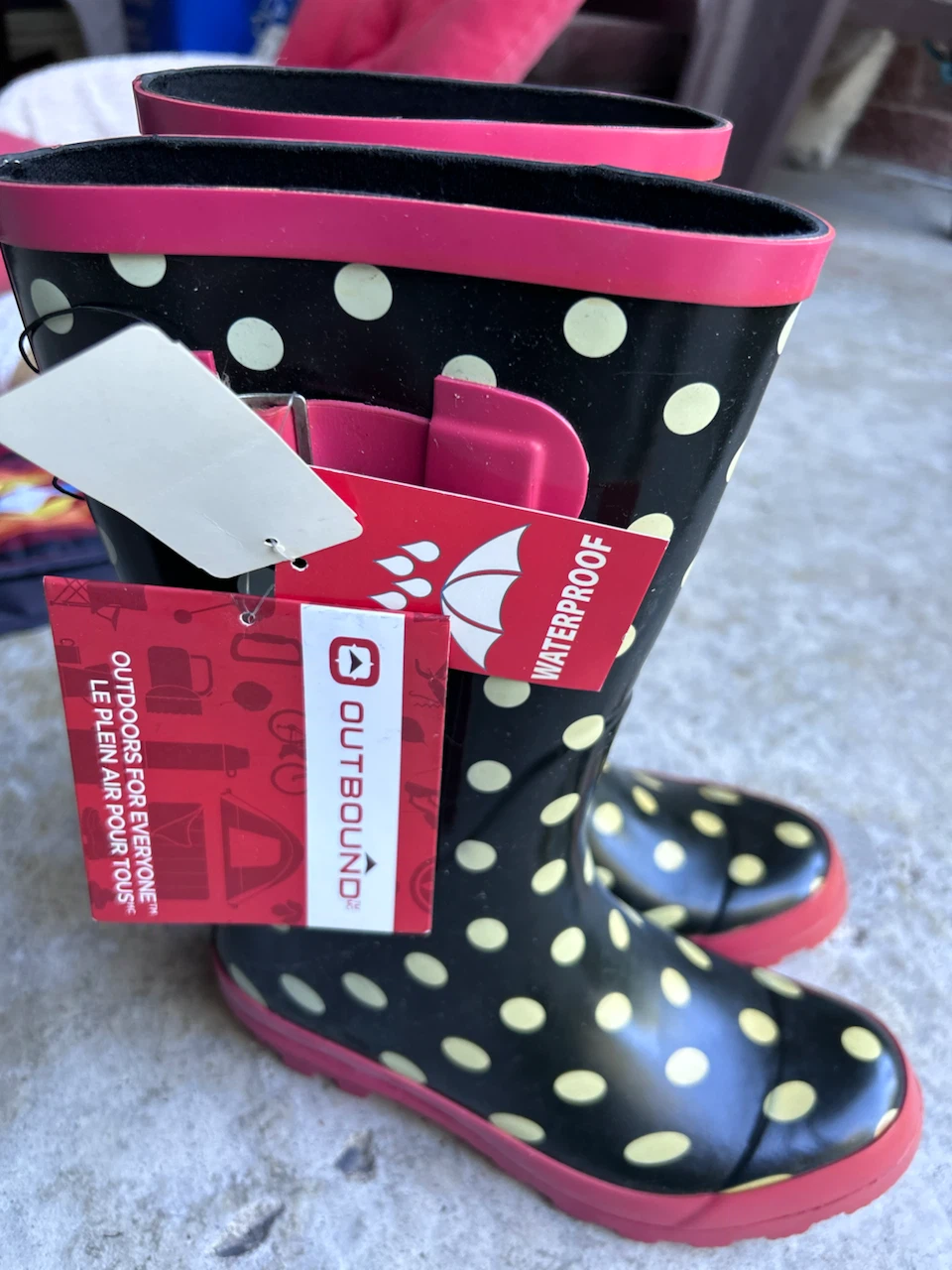 Outbound waterproof rubber boots
