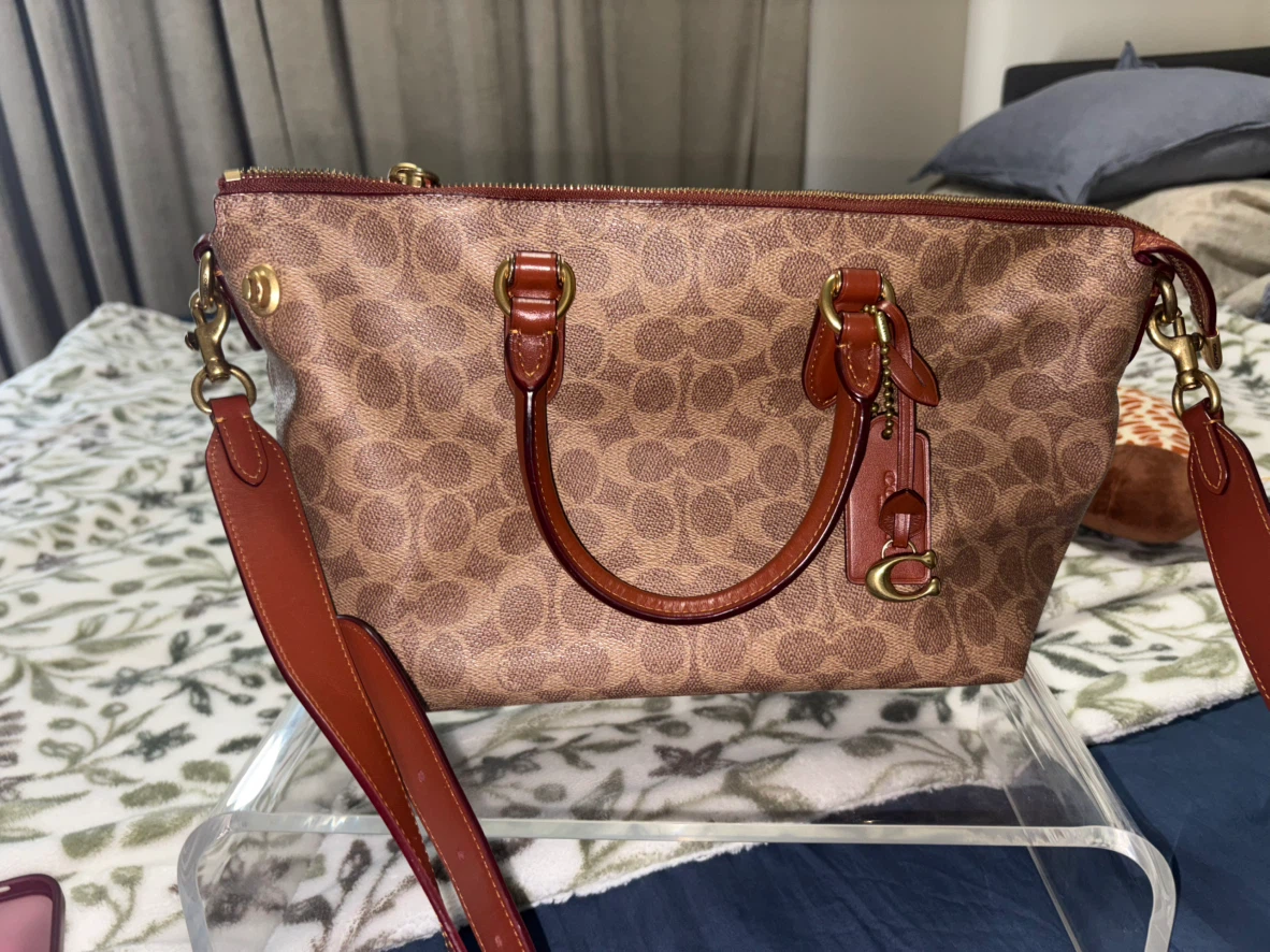 Coach Signature Canvas Satchel