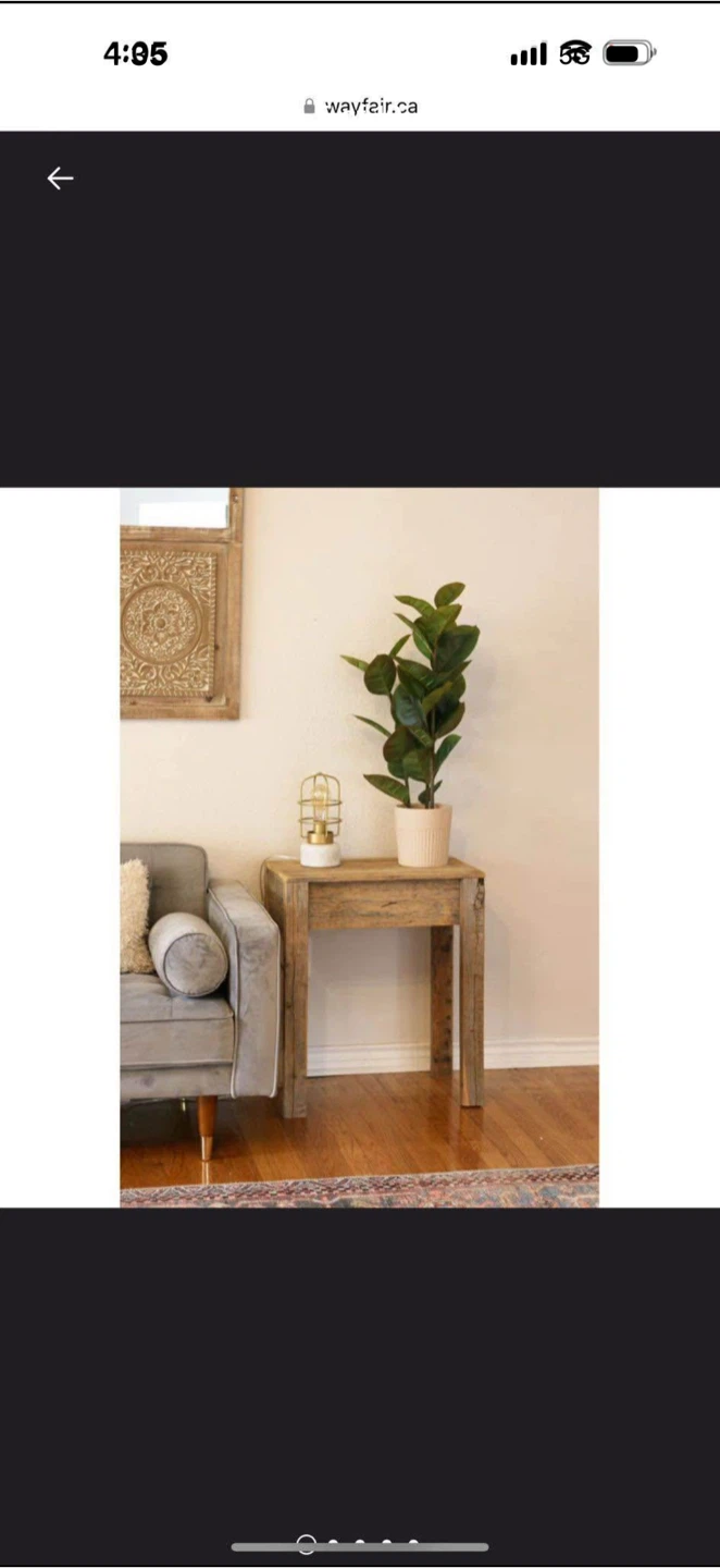 Rustic Wooden Side Table