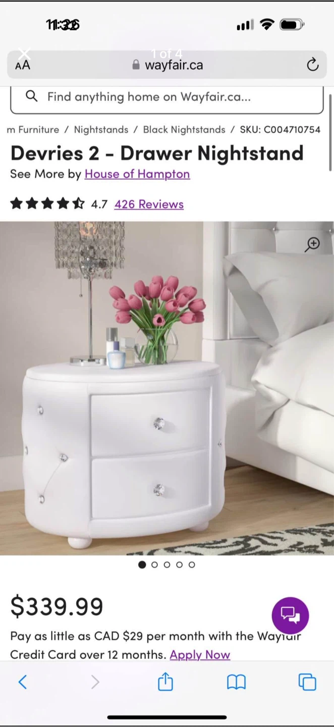 Devries 2-Drawer Nightstand by House of Hampton