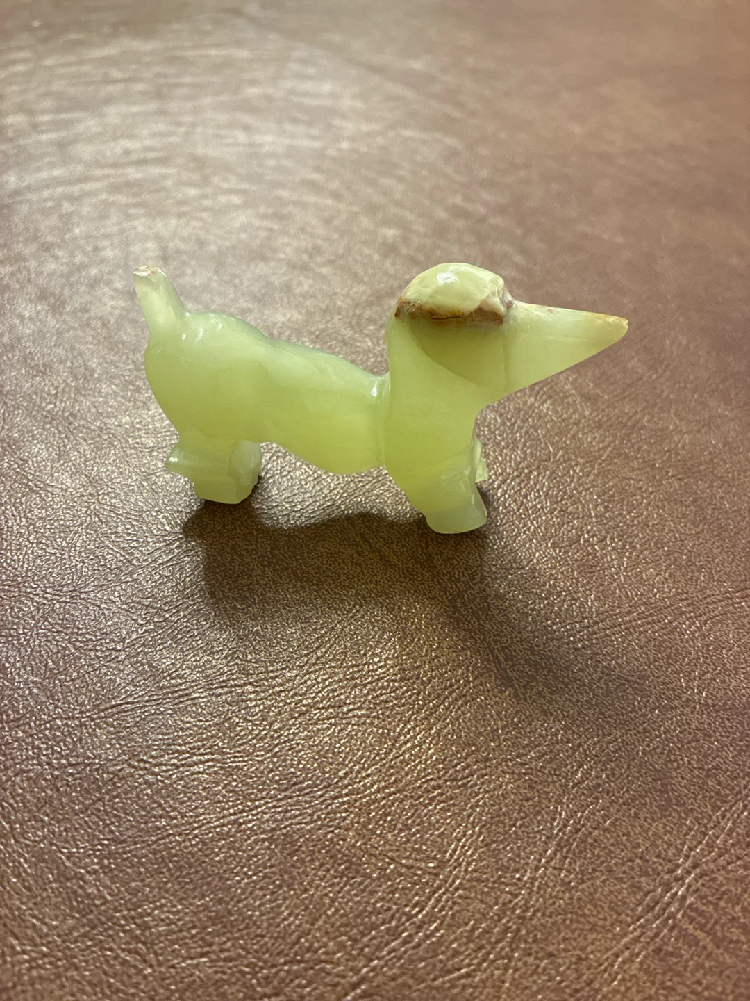 Set of 3 carved stone animal figurines - photo 4