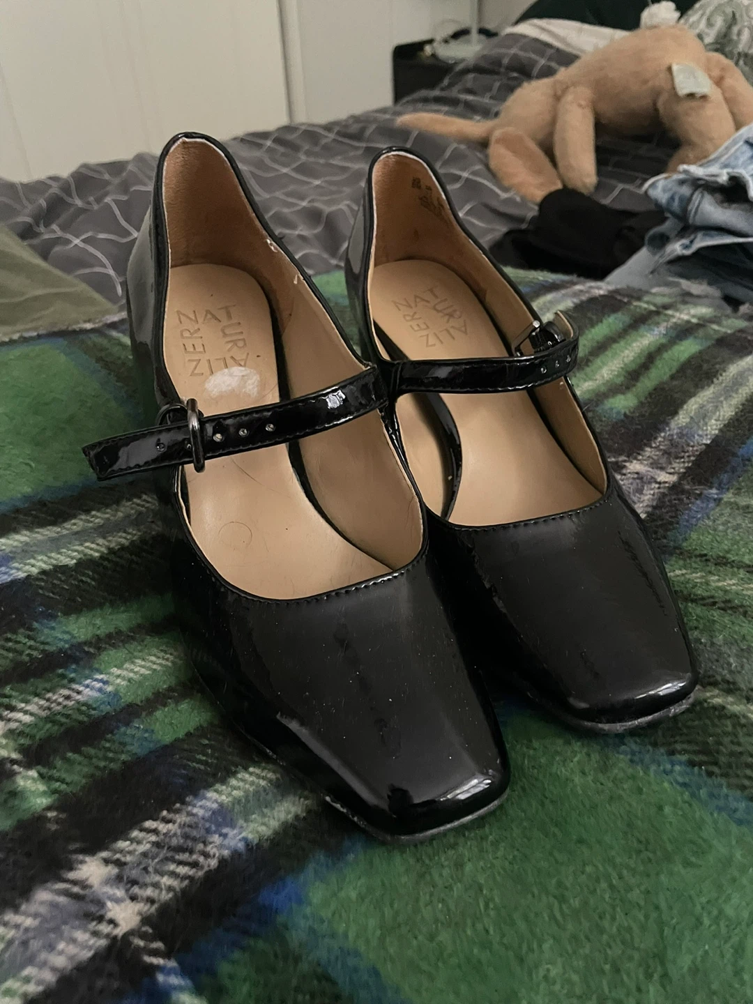 Naturalizer Black Patent Mary Jane Heels
