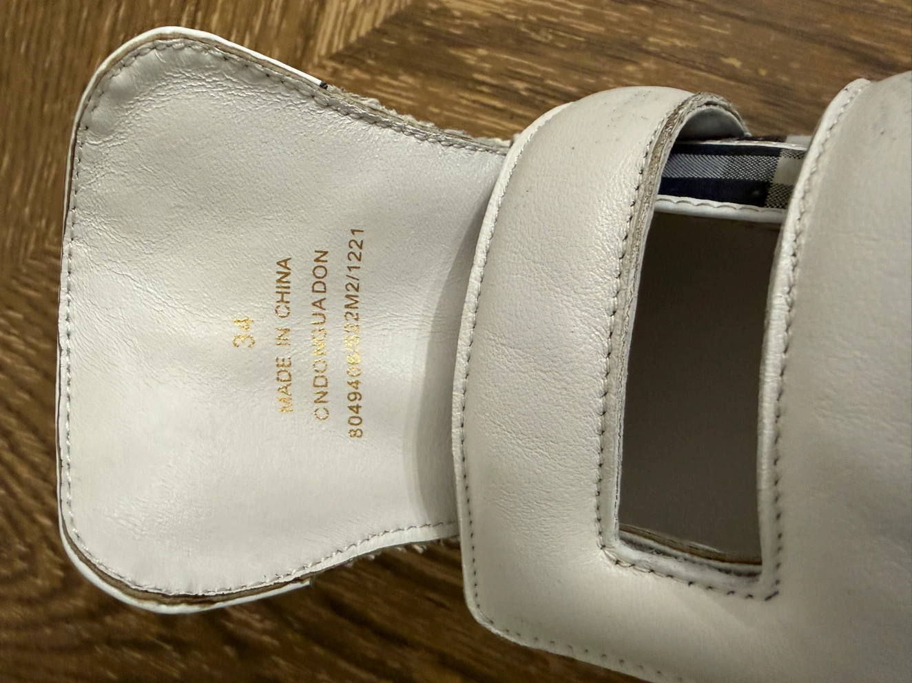 Burberry Plaid Velcro Sneakers - photo 4