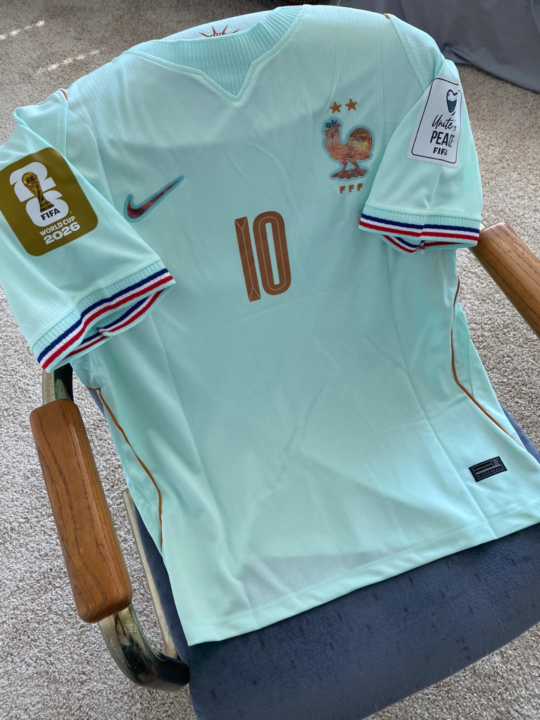 France away jersey nike size large