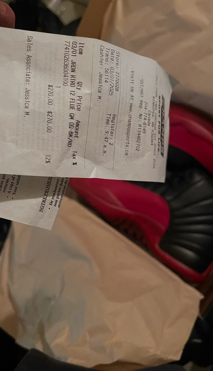 Air Jordan 12 Retro Black/Varsity Red - photo 4
