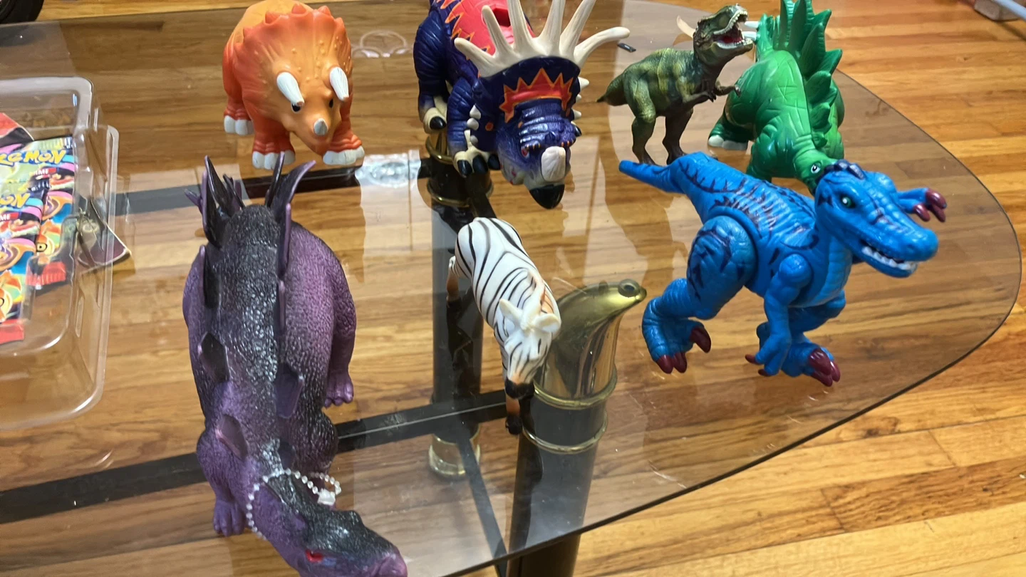 Plastic toy dinosaurs for kids