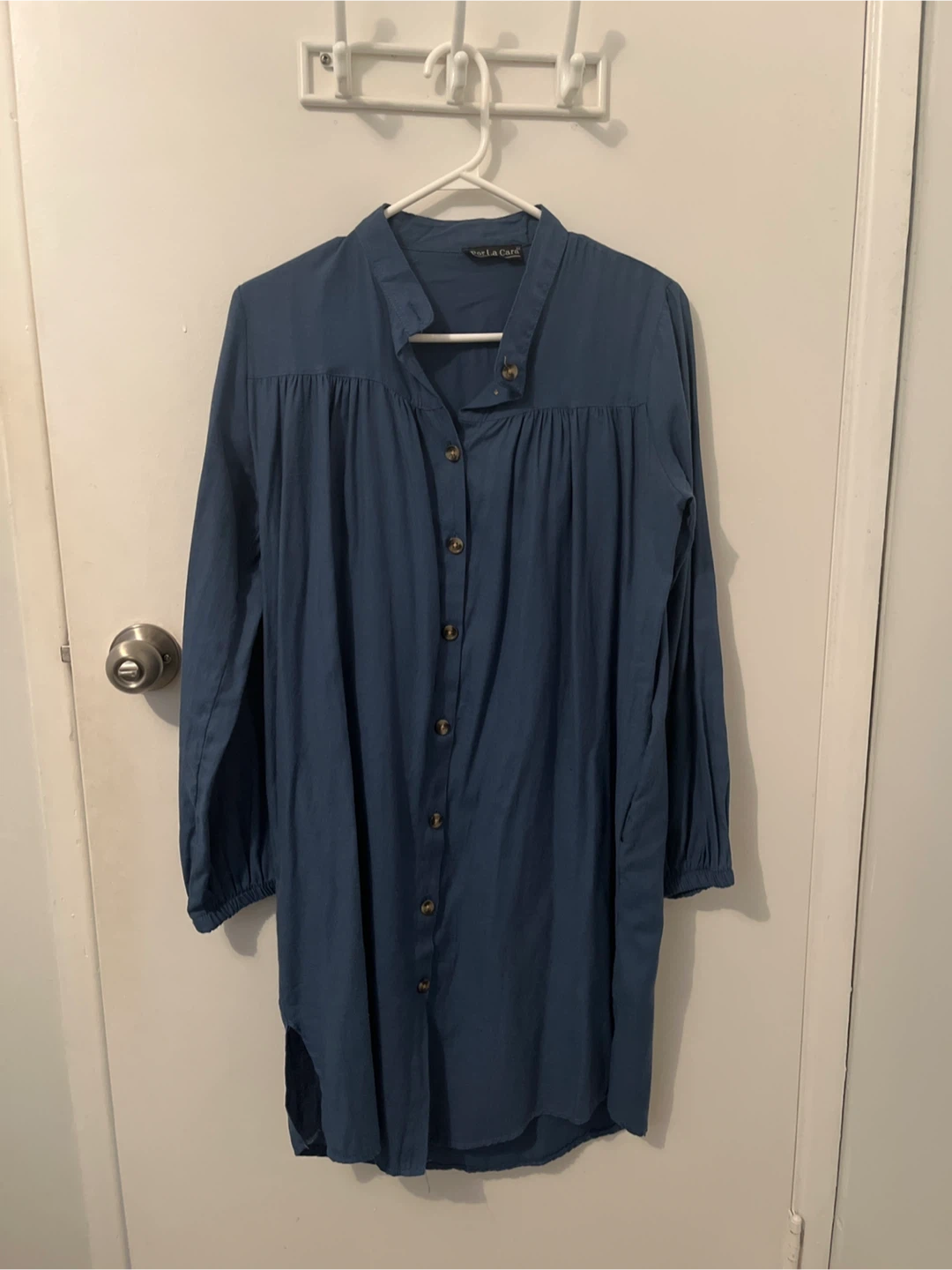 Por La Cara Blue Tunic Dress