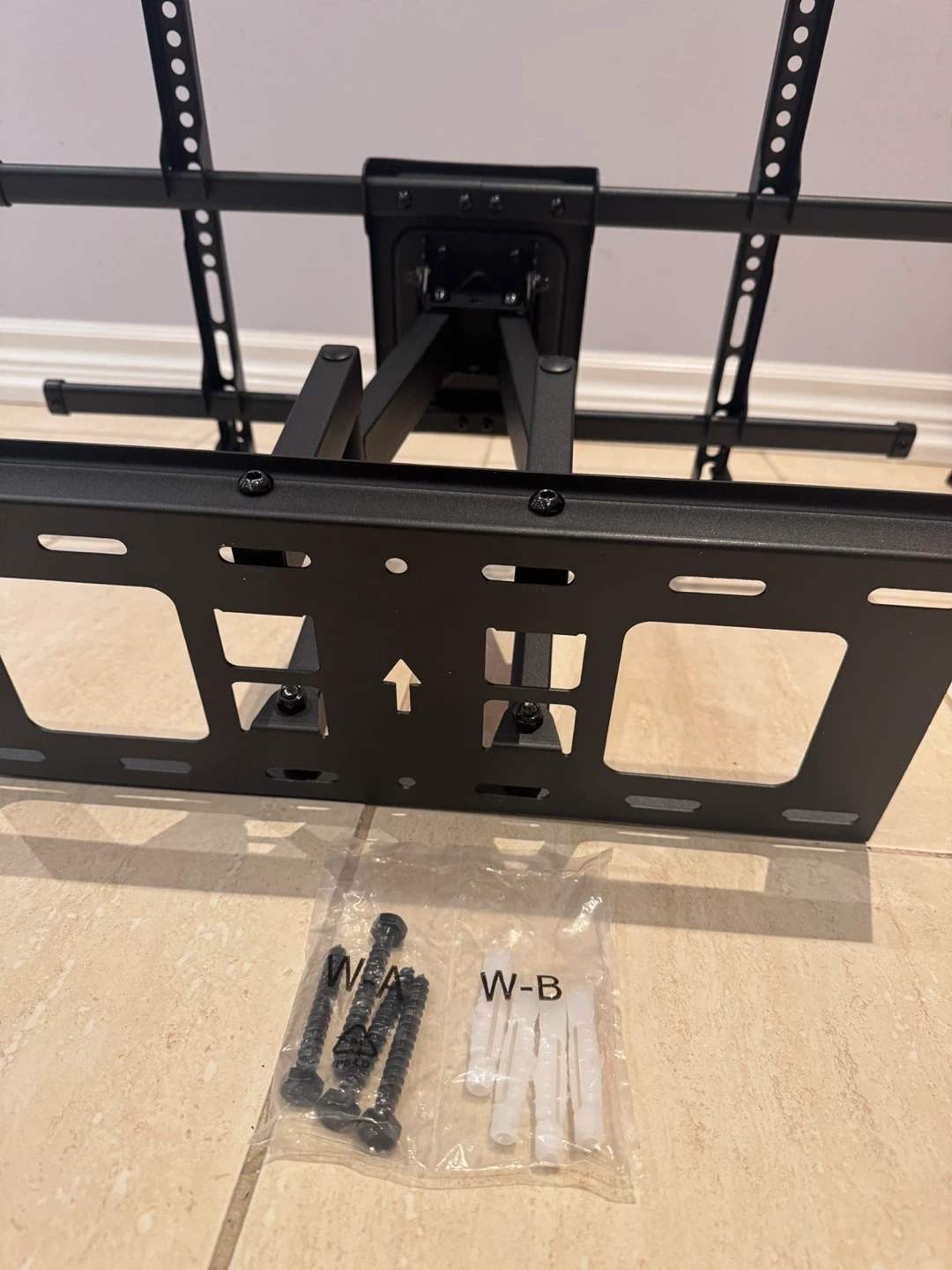 Black TV Wall Mount Stand - photo 4