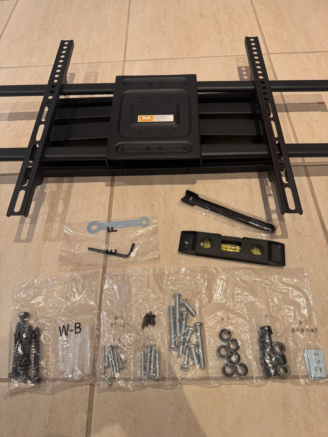 Black TV Wall Mount Stand - photo 5