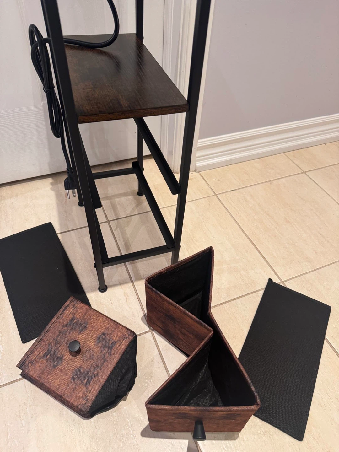 End Table with 2 Storage Drawers and Power Outlet - photo 4