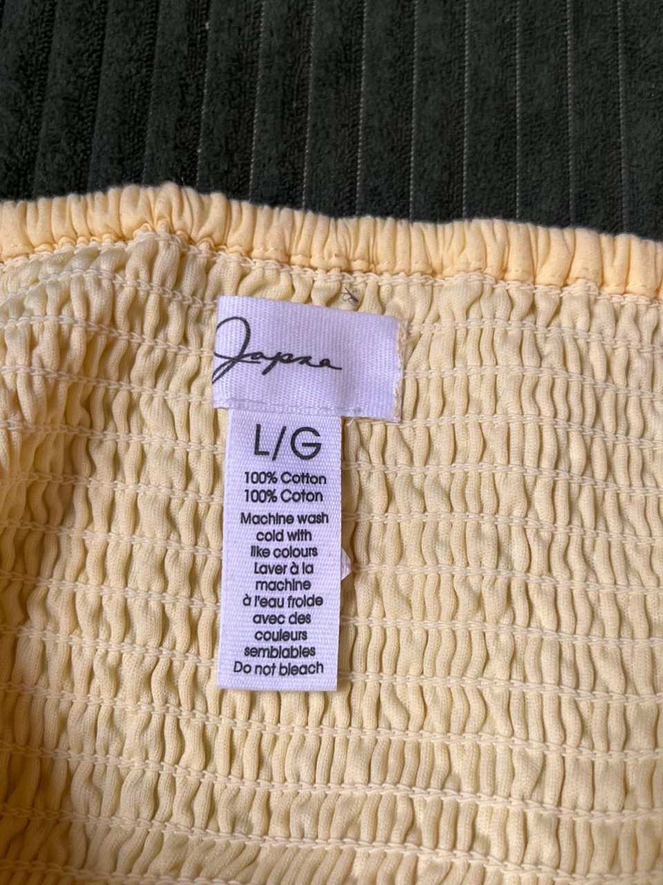 Butter Yellow Mini Eyelet Dress (Size L, NWT) - photo 4