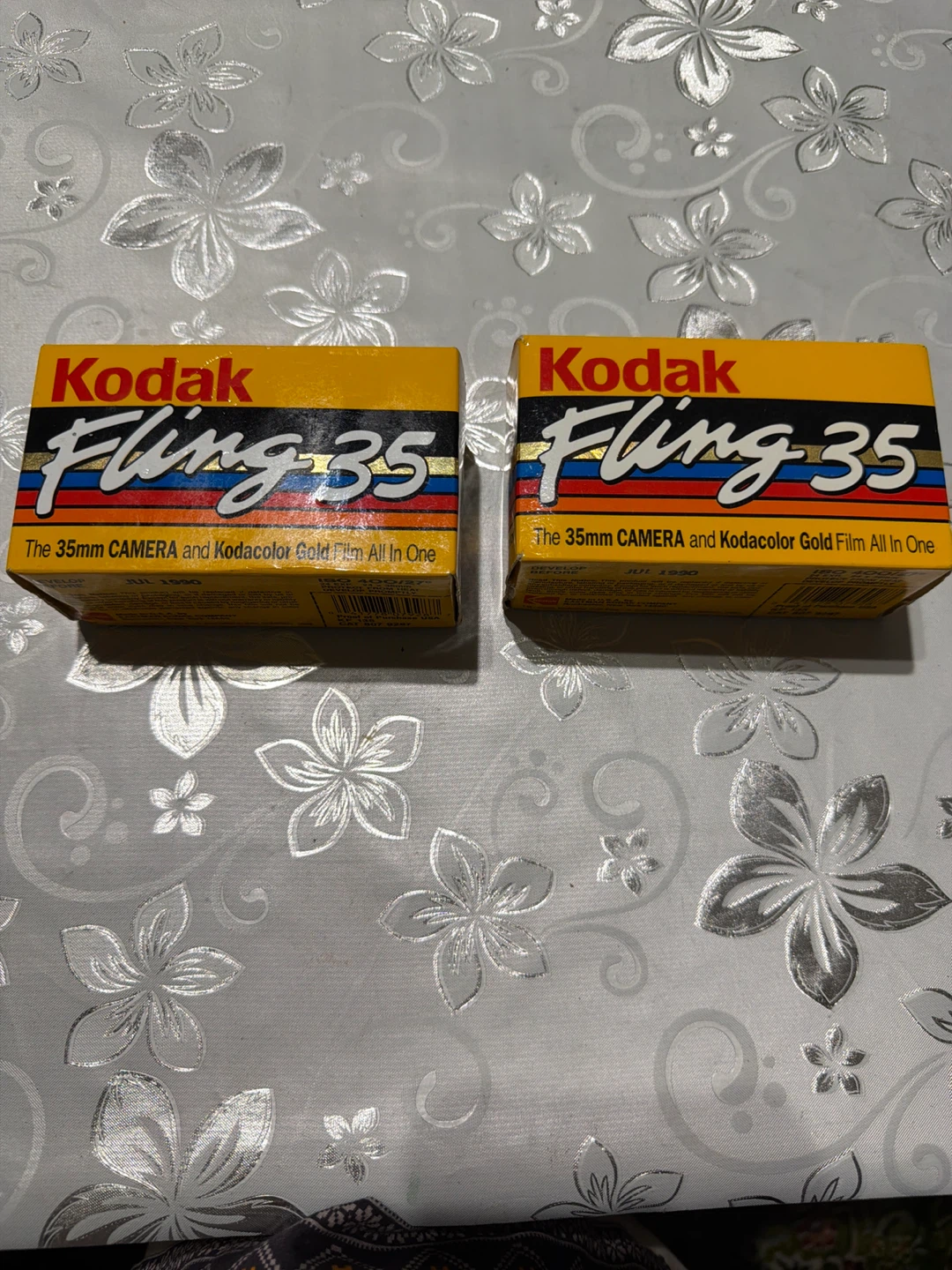 2 Vintage Kodak Fling 35 Disposable Cameras