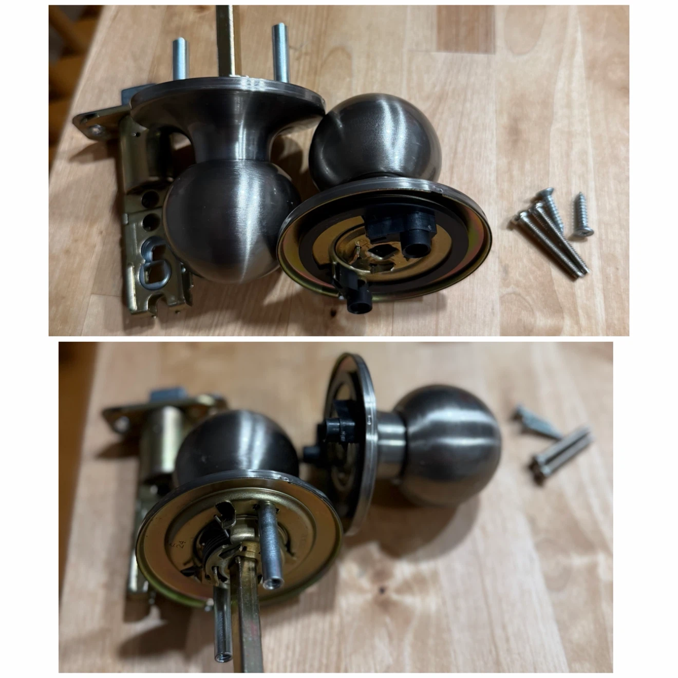 Set of 2 doorknobs