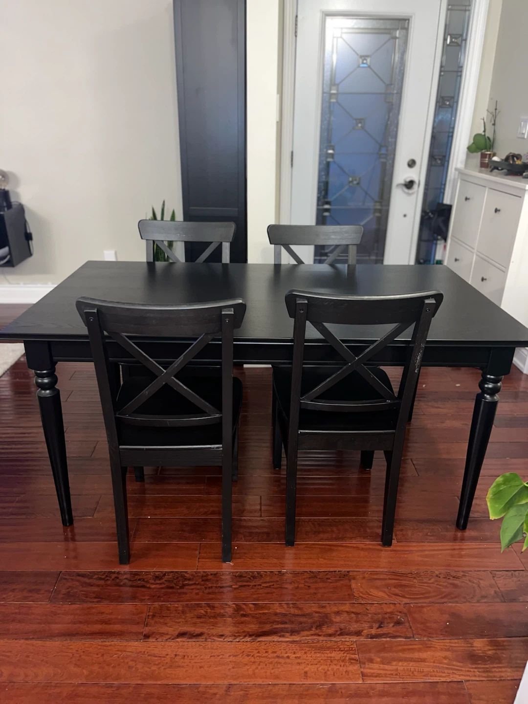 IKEA ROSENTORP Black Dining Table