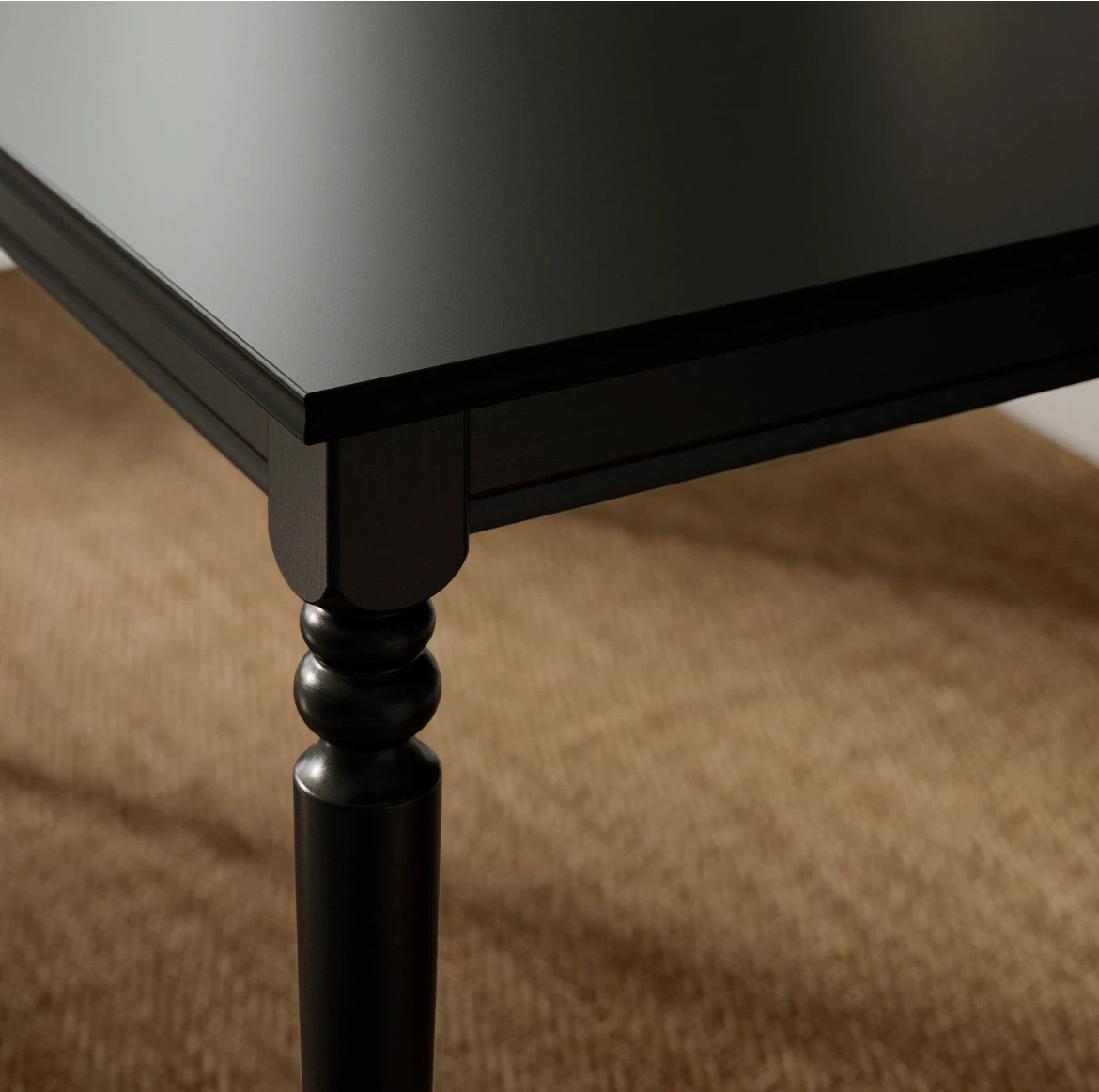 IKEA ROSENTORP Black Dining Table - photo 3