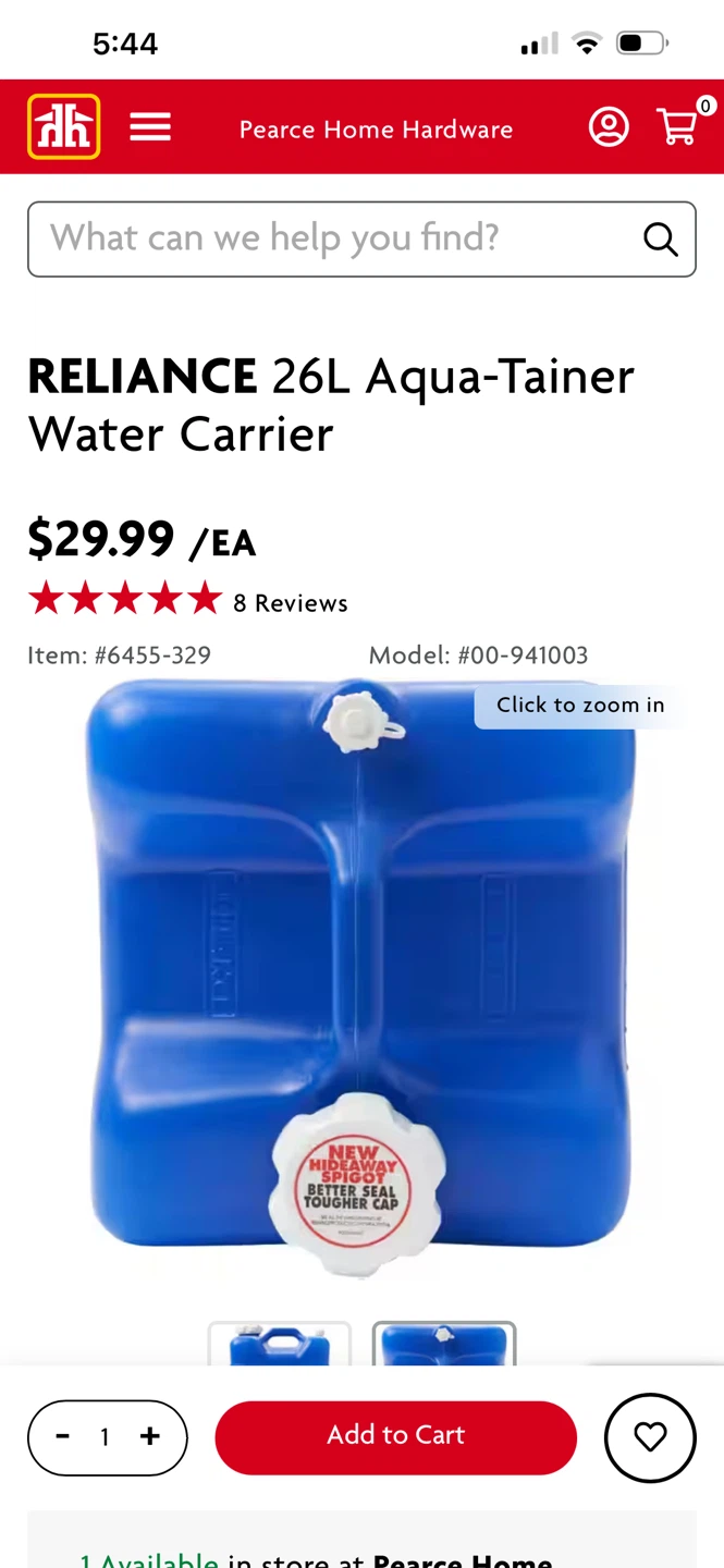 Reliance Aqua-Tainer 26L Water Carrier - photo 3