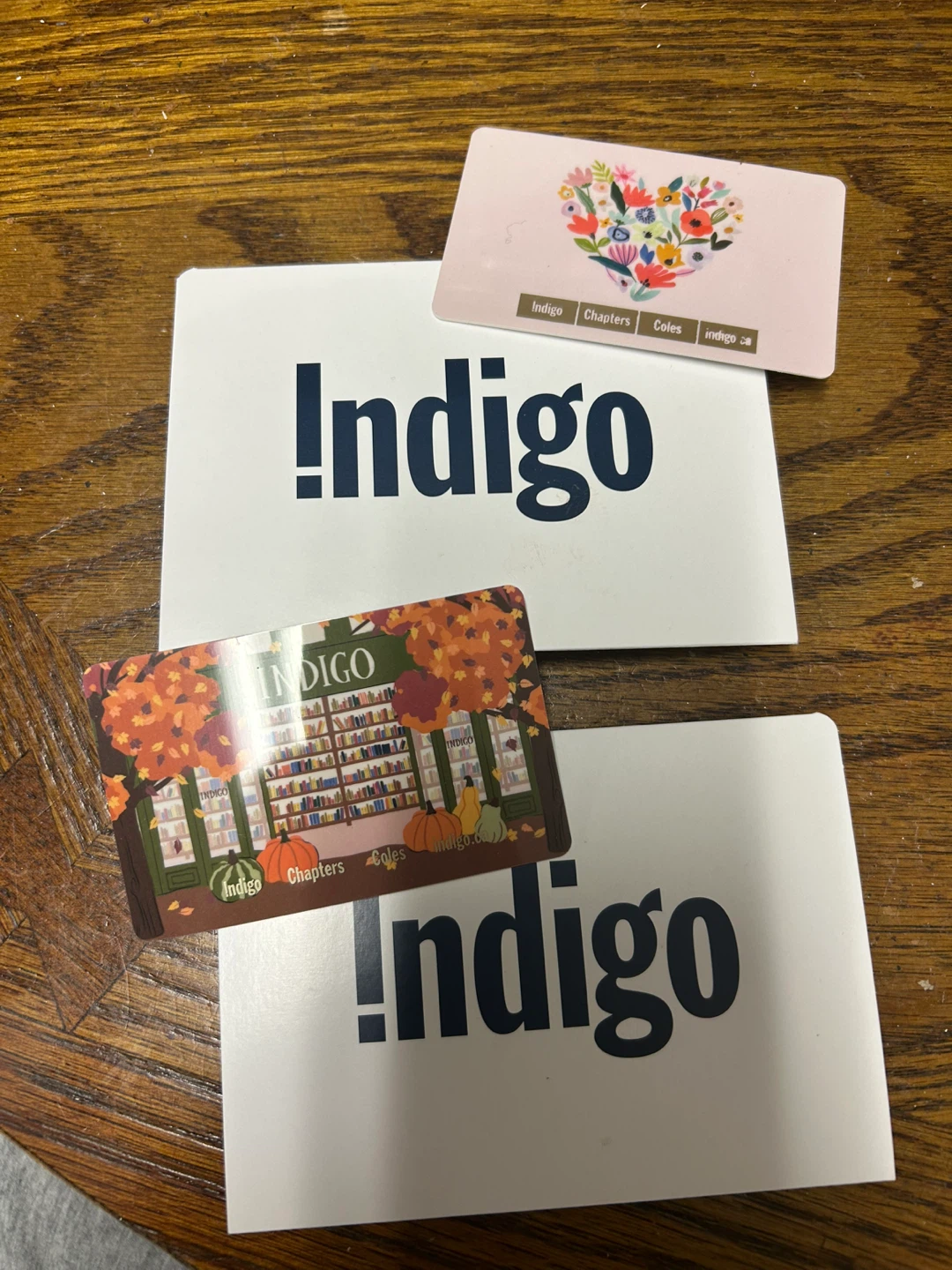 Two Indigo Gift Cards- $40 each