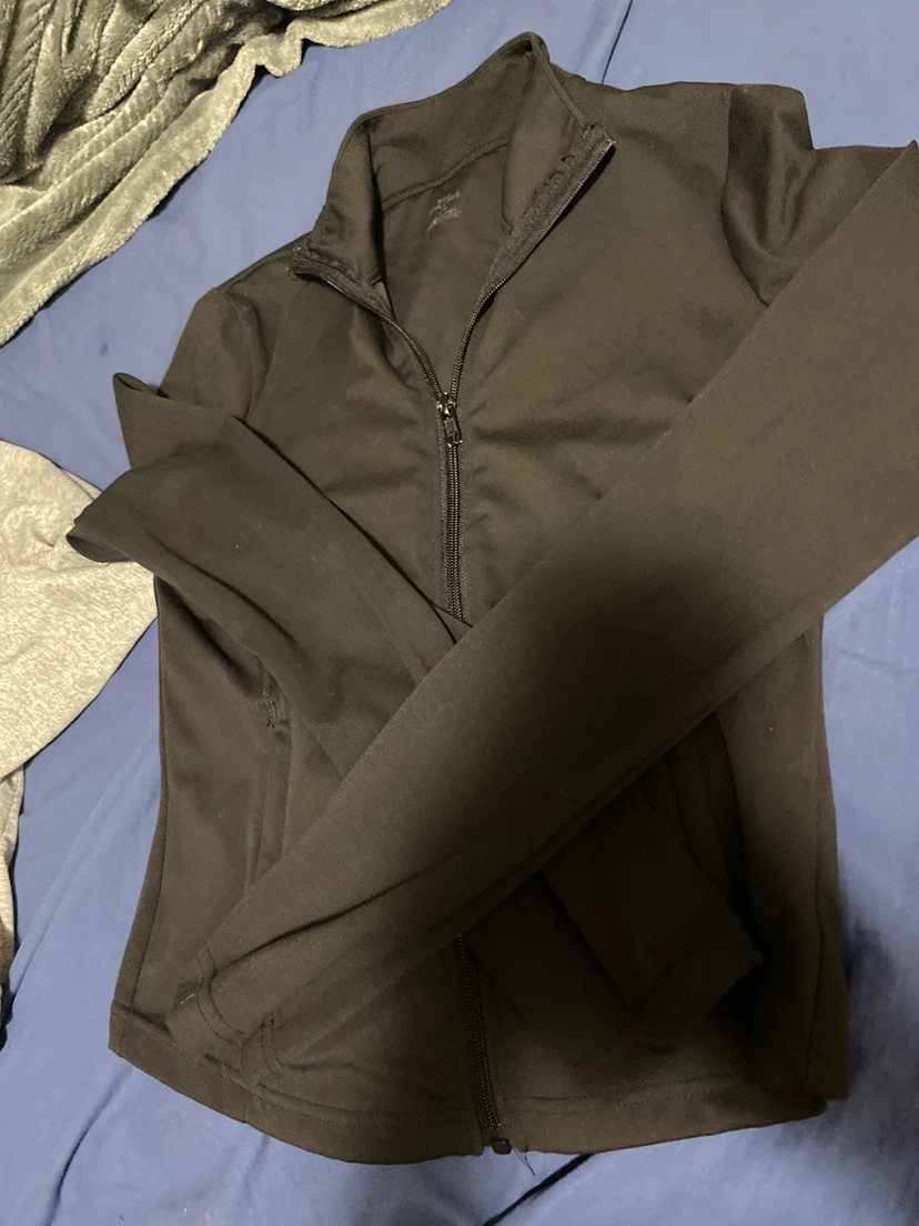 2 Athletic Zip-Up Jackets (Black & Grey)