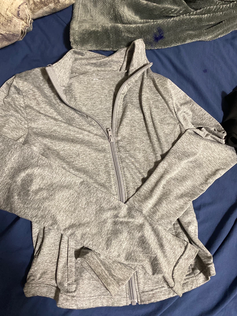 2 Athletic Zip-Up Jackets (Black & Grey) - photo 2