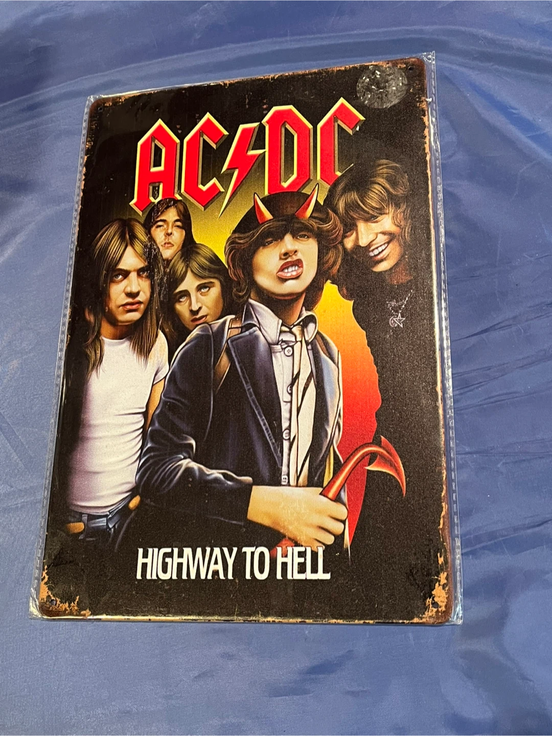 AC/DC Highway to Hell Metal Sign