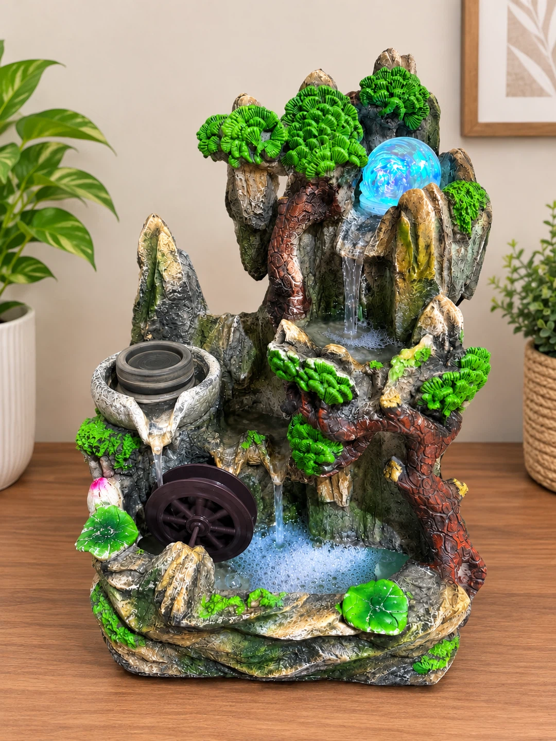 Water Fountain with LED Light
