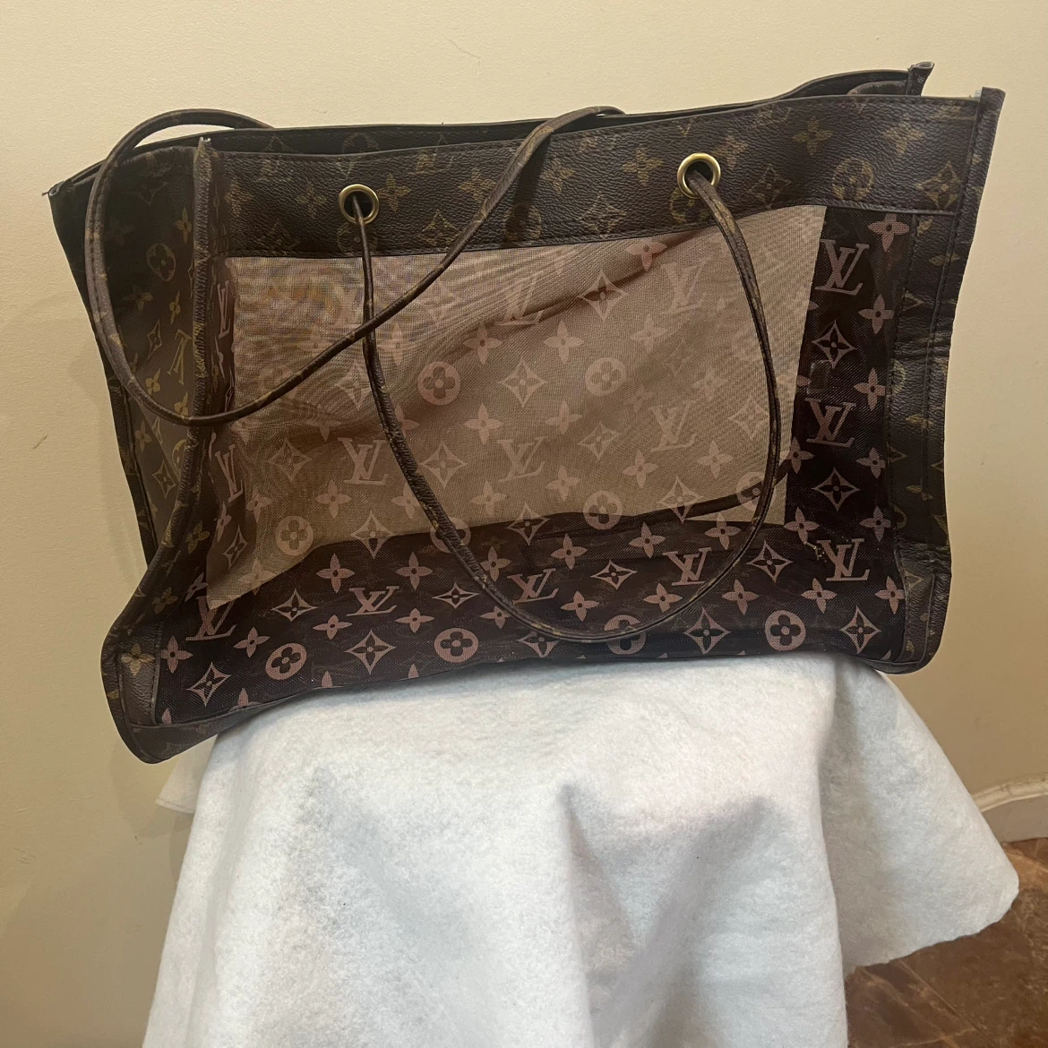 Neverfull GM Monogram Mesh Tote Bag
