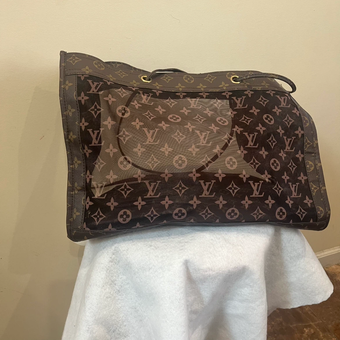 Neverfull GM Monogram Mesh Tote Bag - photo 2