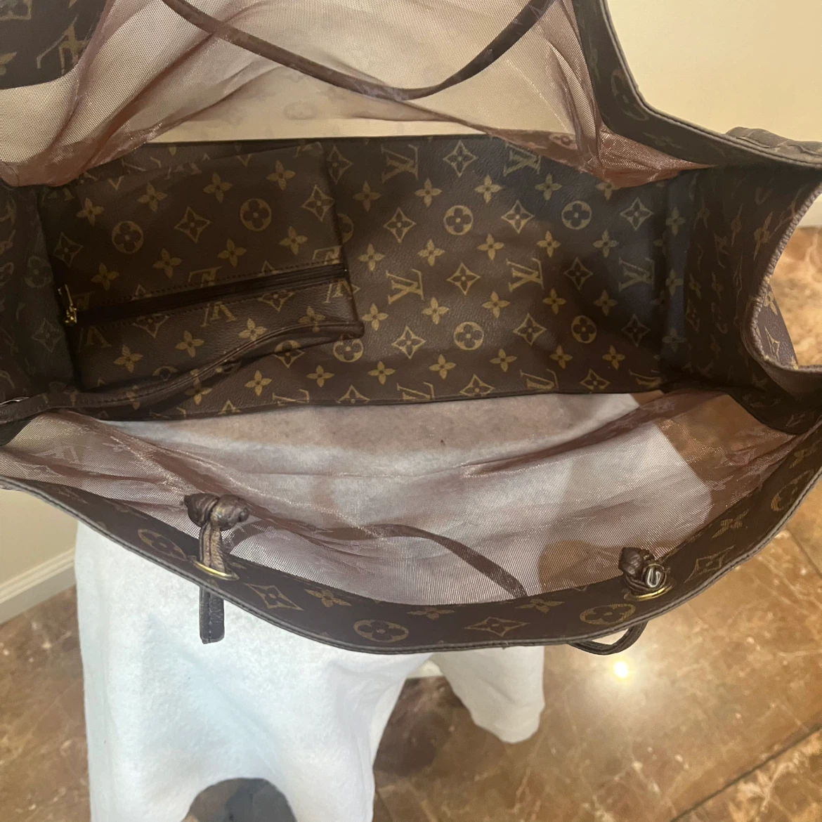 Neverfull GM Monogram Mesh Tote Bag - photo 4