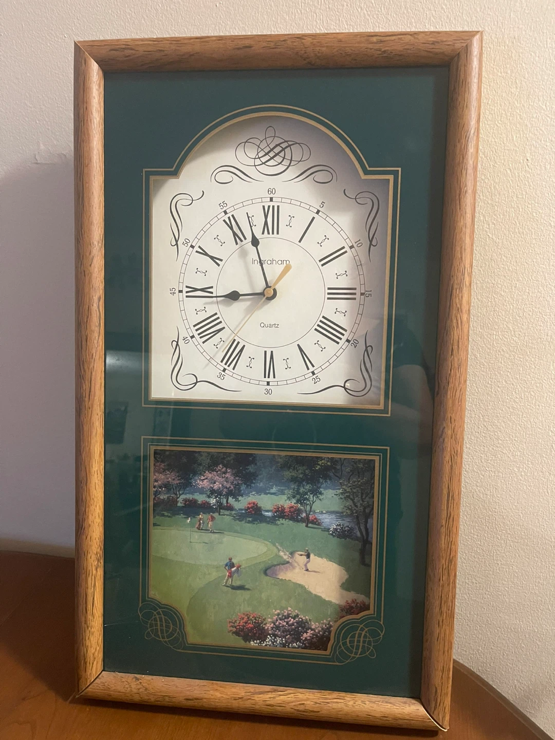 Ingraham Quartz Clock with Golf Scene - photo 2