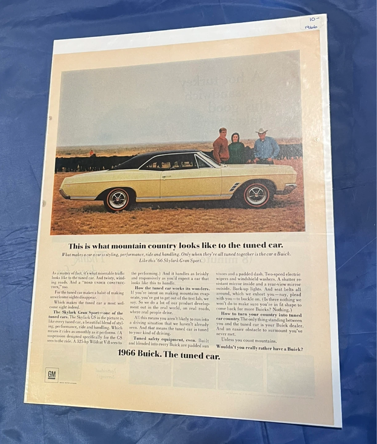 1966 Buick Skylark Gran Sport Advertisement