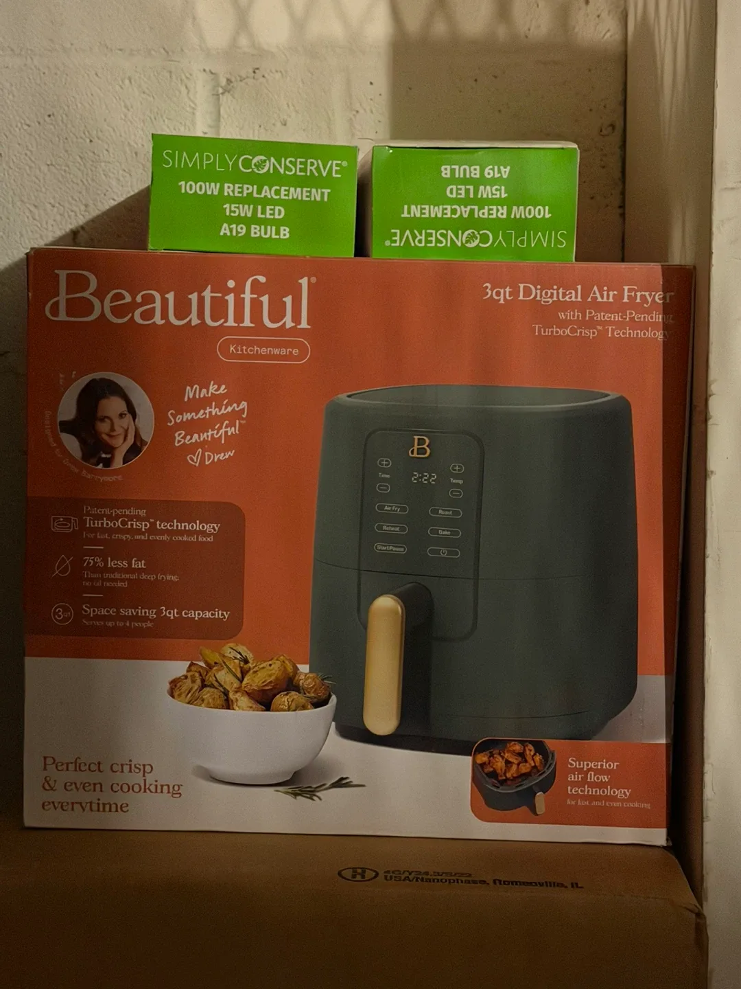 Beautiful by Drew Barrymore 3qt Digital Air Fryer