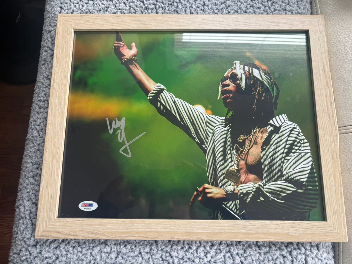 Wiz Khalifa Autographed Framed Photo PSA/DNA