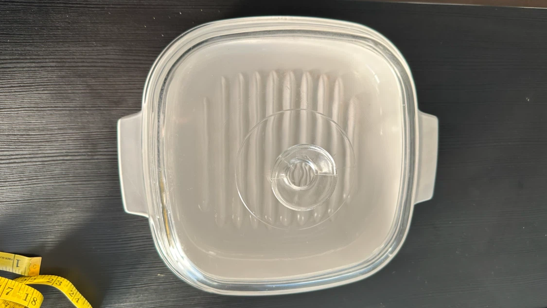 CorningWare Square Grilling Dish with Glass Lid