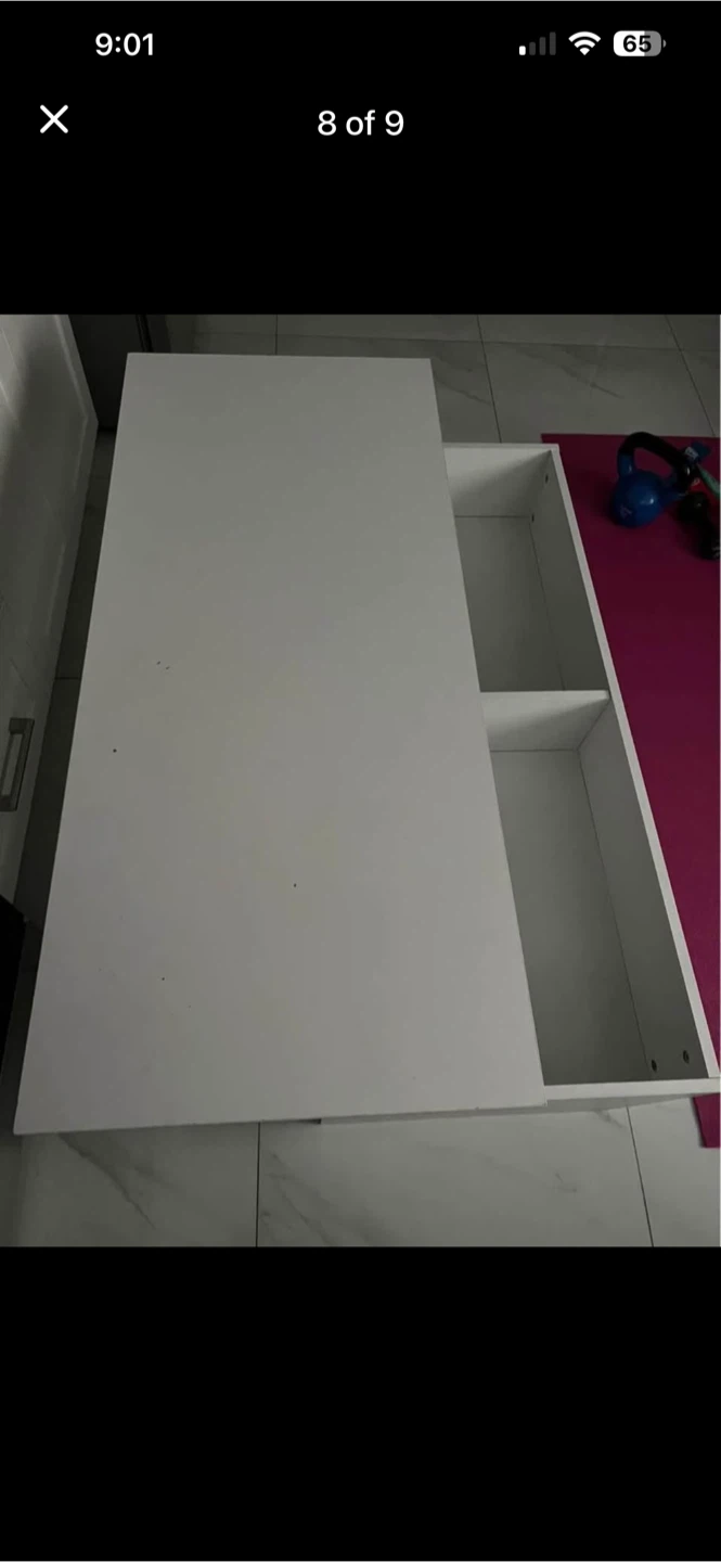 White Storage Coffee Table