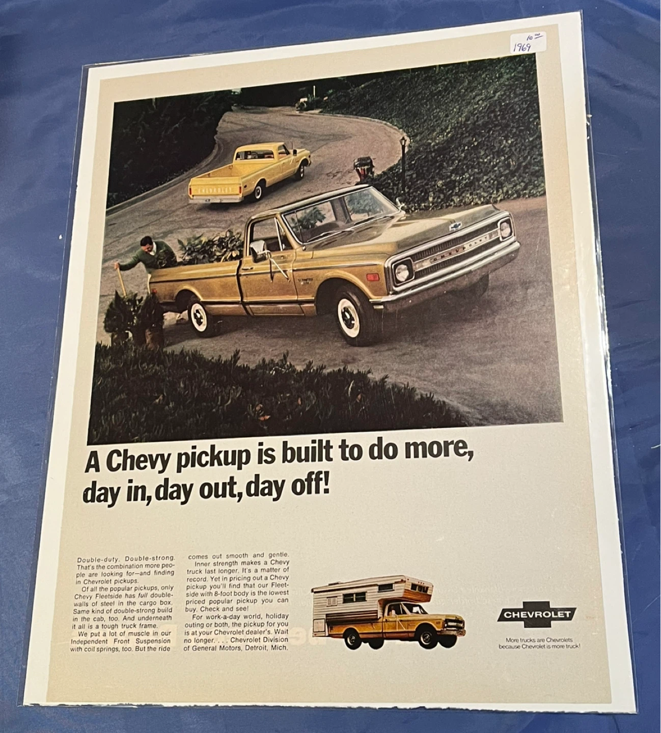 1969 Chevrolet Fleetside Pickup Ad