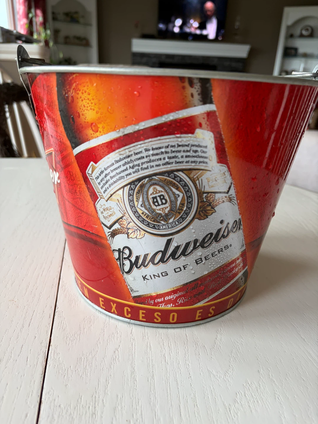 Budweiser Metal Beer Bucket - photo 3