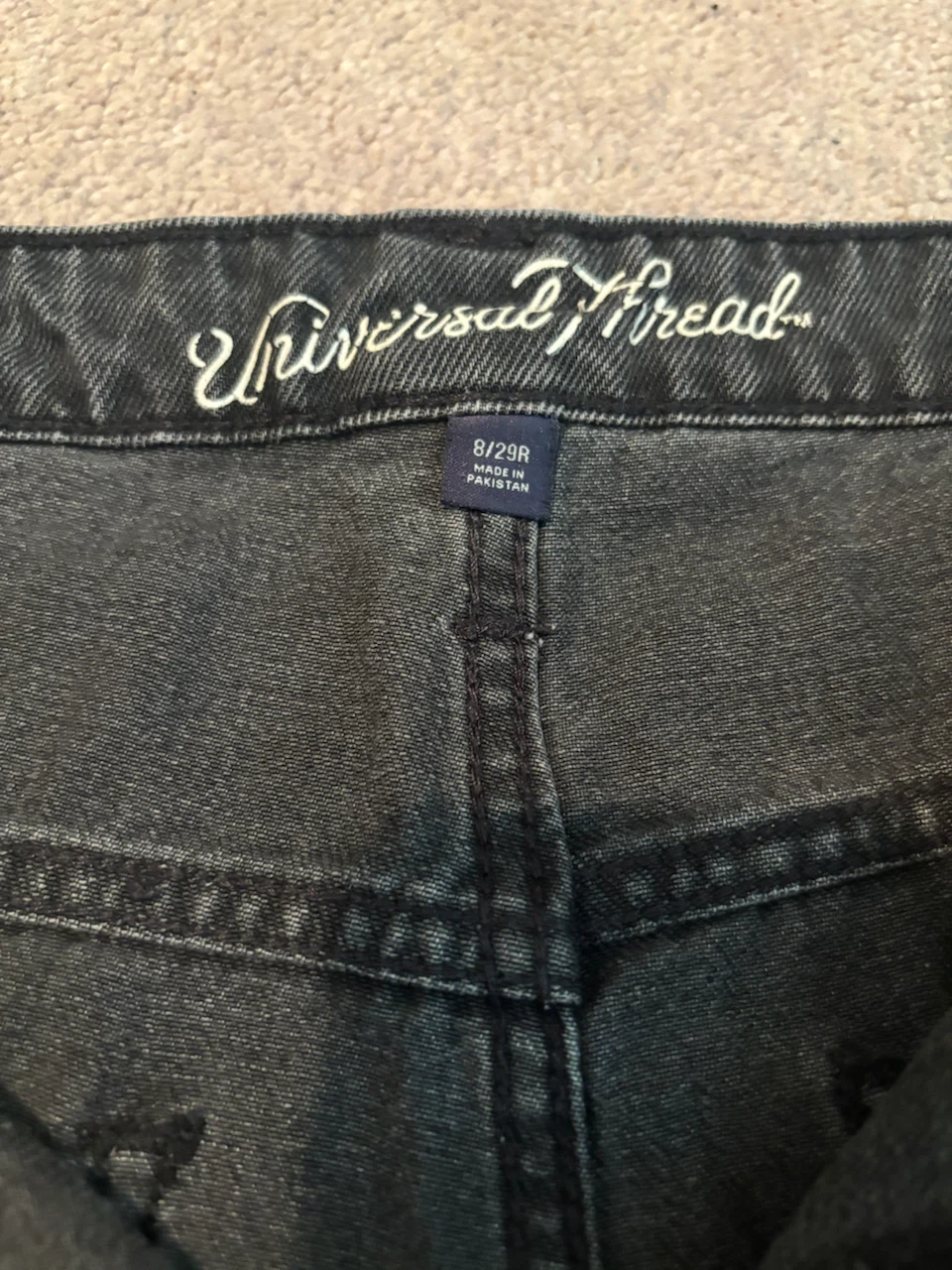 Universal Thread Black High Rise Straight Jeans Size 8 - photo 3
