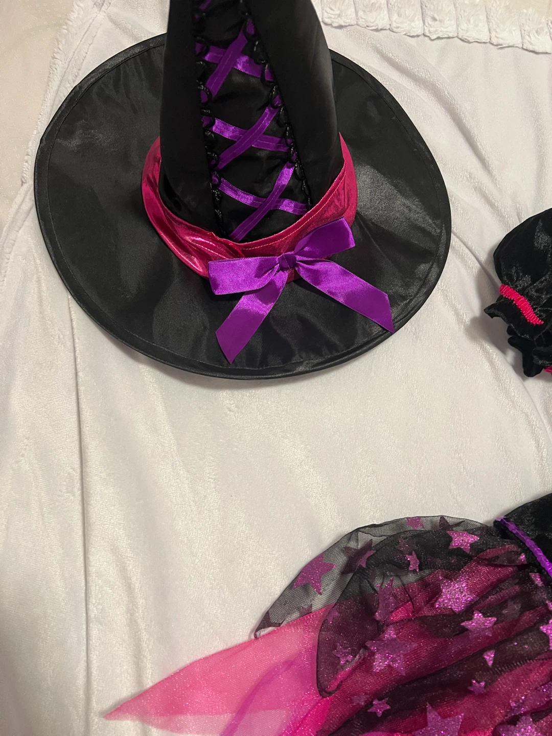 Girls Witch Costume with Hat for sale - photo 3