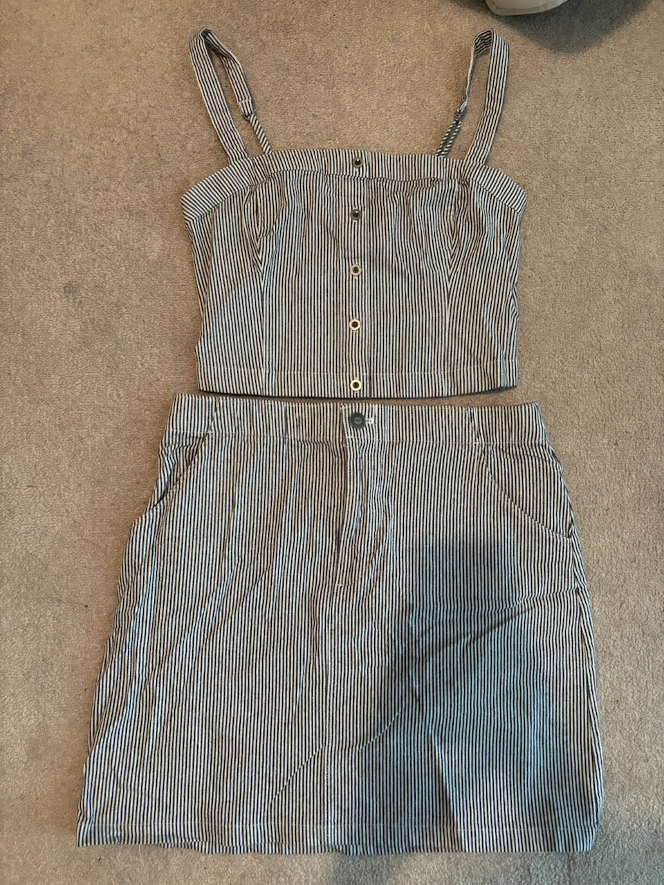 Hollister striped two-piece set
