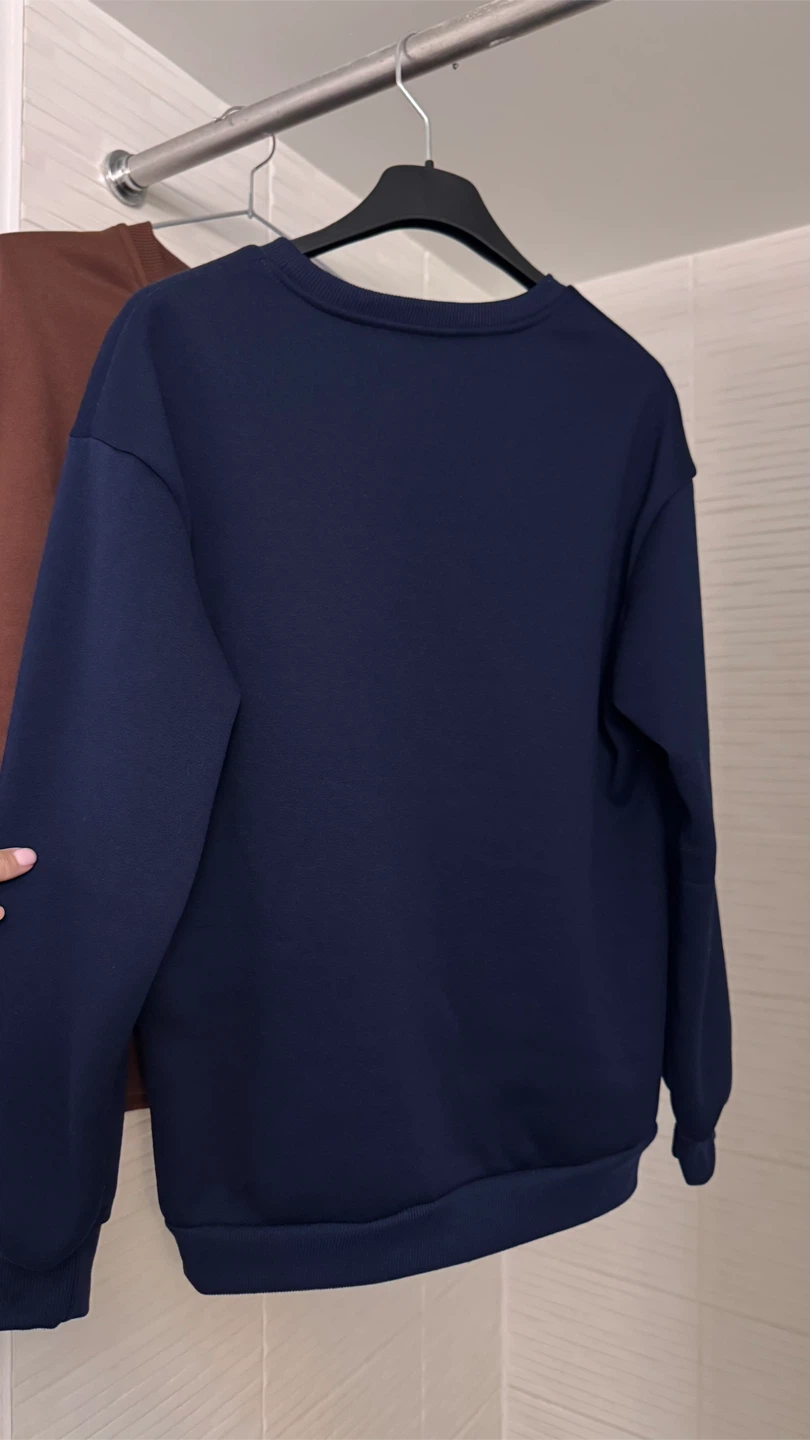 Navy Blue Crewneck Sweatshirt - photo 4