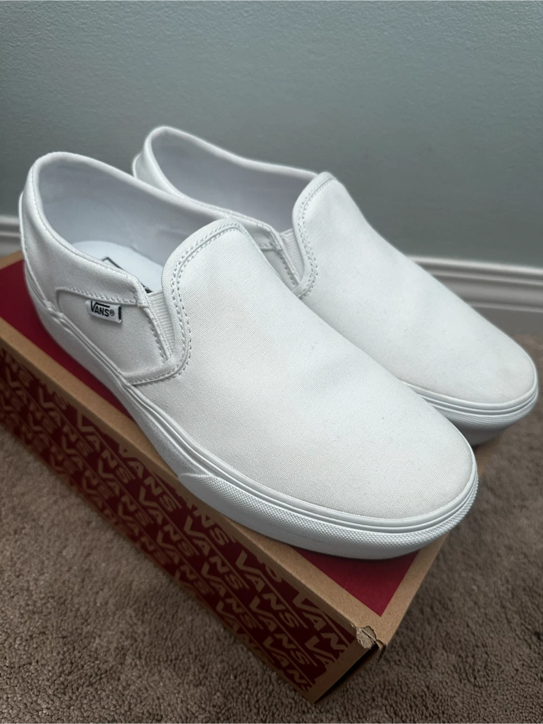 Vans Asher Platform Slip-On Sneakers - Women's Size 8.5 - photo 3