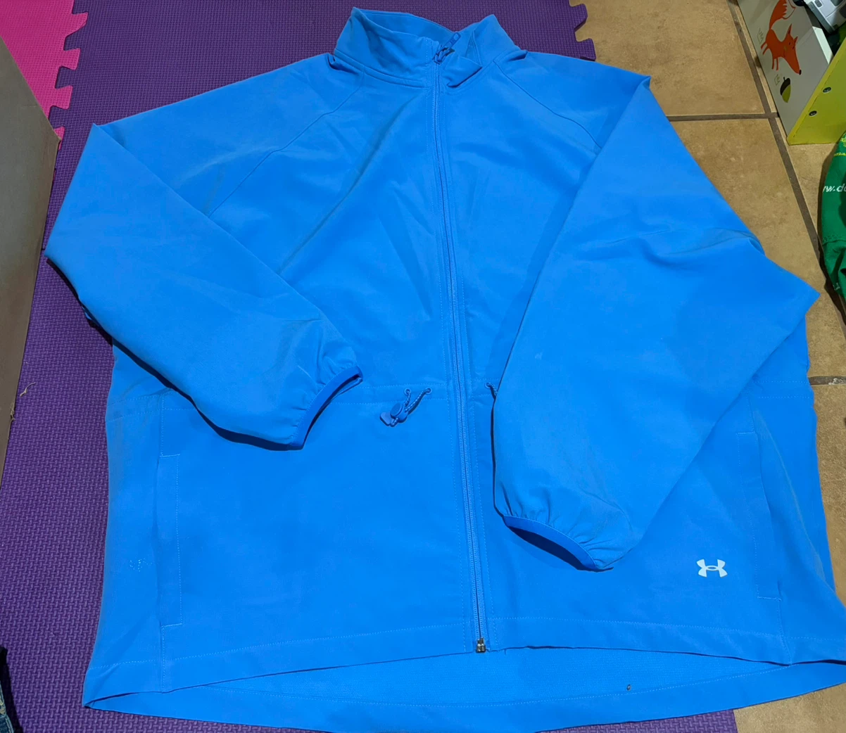 Under Armour Blue Full Zip Jacket ~Size Small