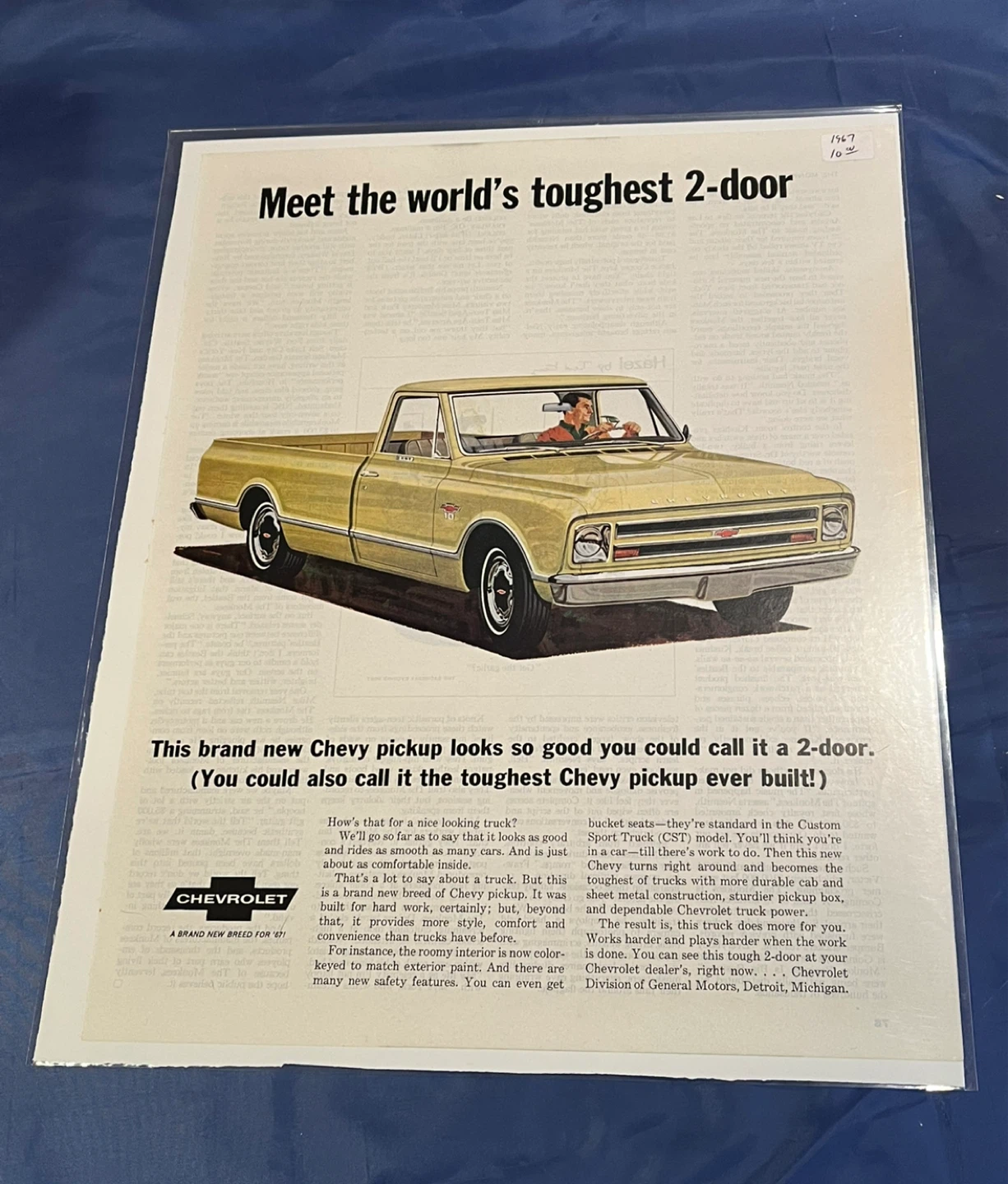 1967 Chevrolet Pickup Truck Vintage Ad