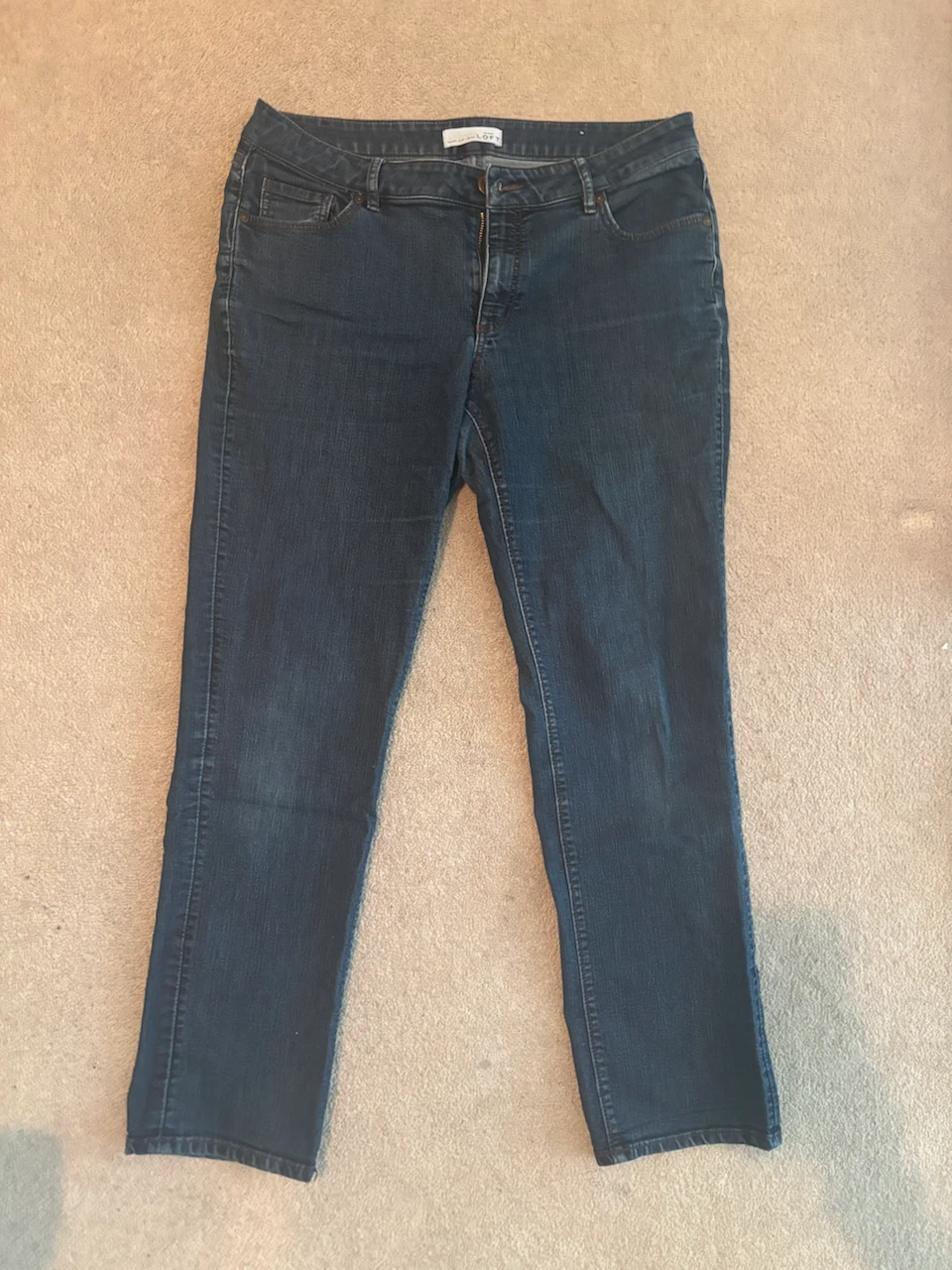 Ann Taylor Loft Curvy Straight Jeans