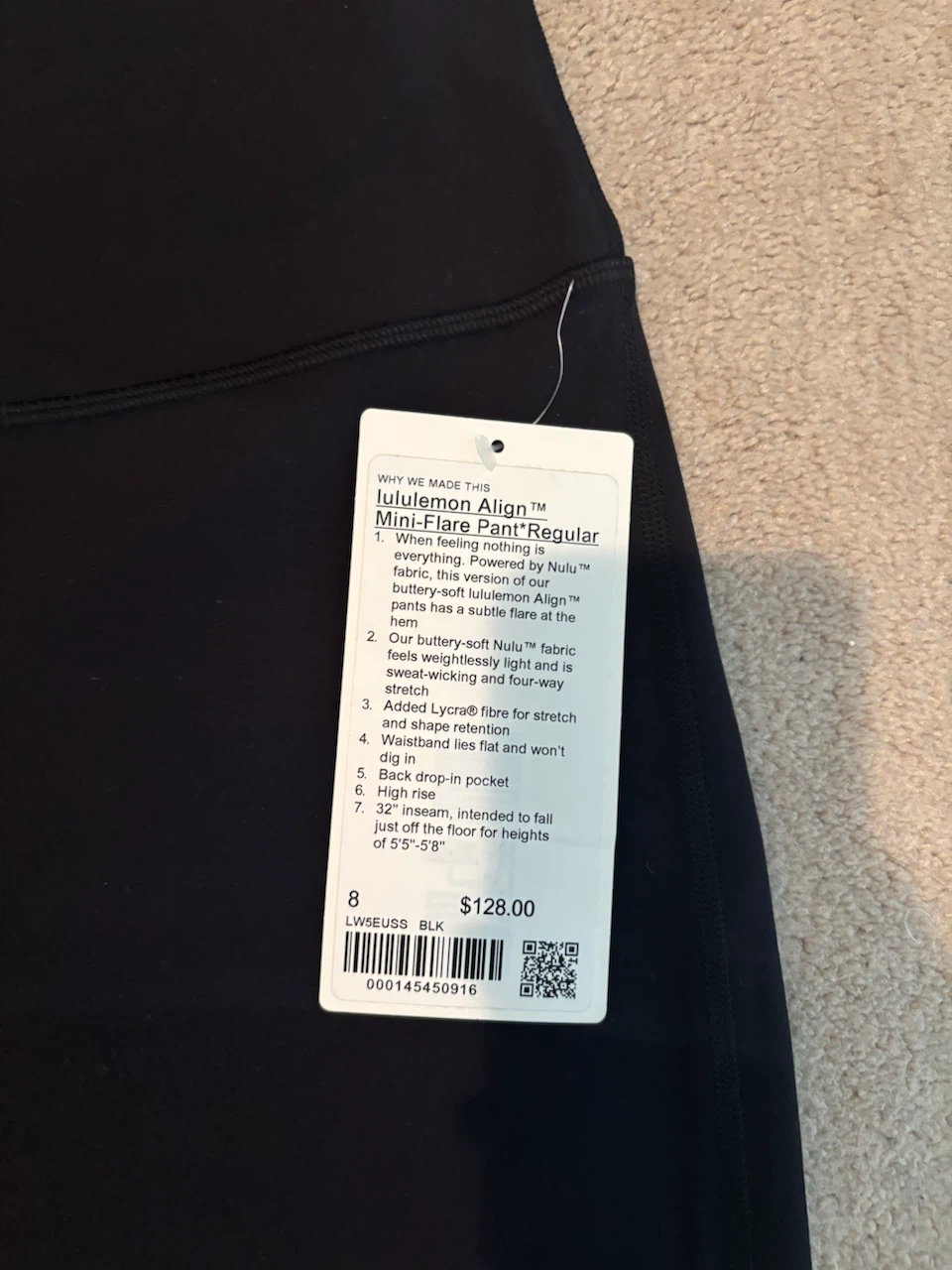 NWT Lululemon Align Mini-Flare Pants Size 8