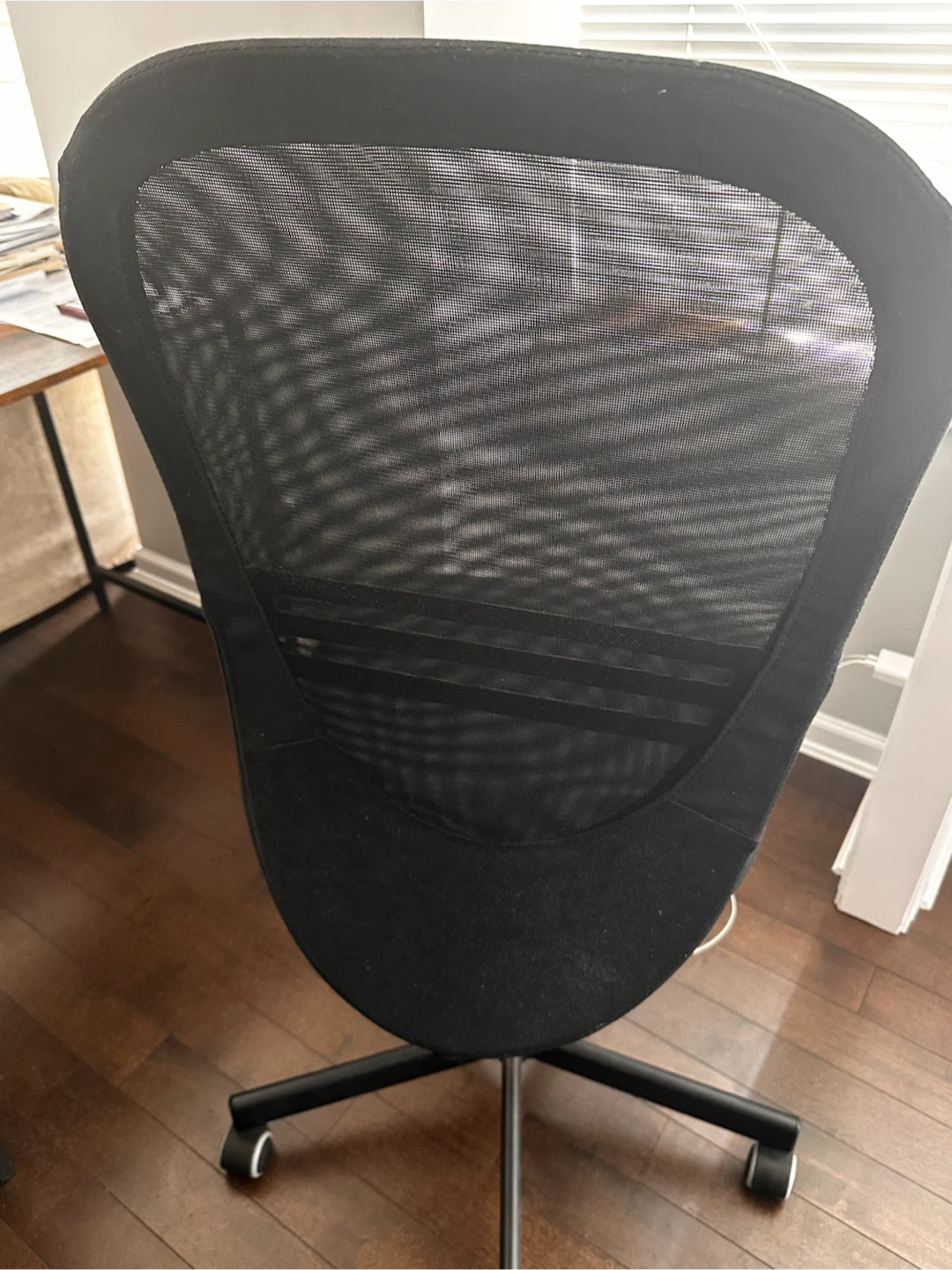 IKEA black mesh office chair