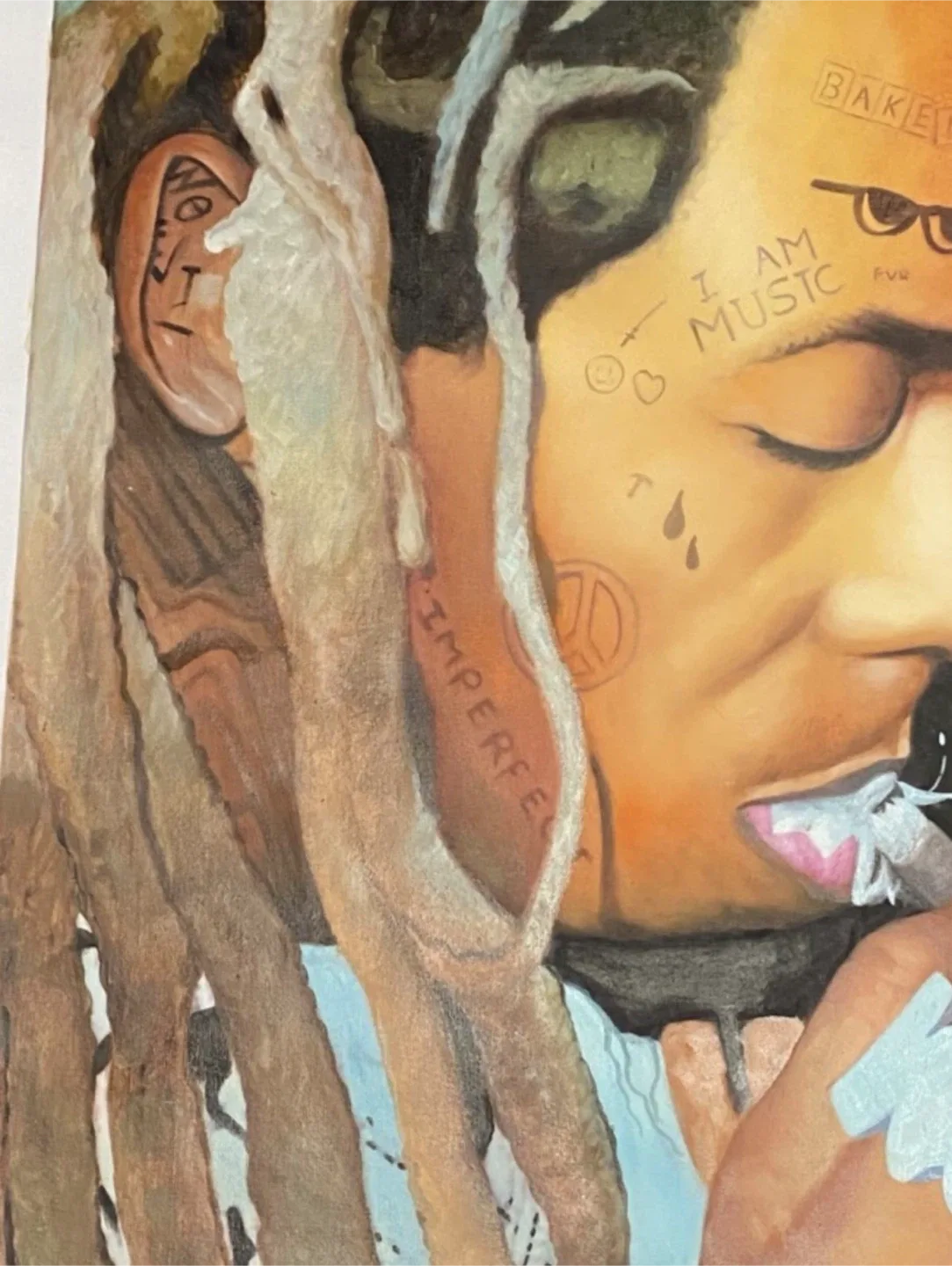 Lil Wayne oil painting original art - photo 4