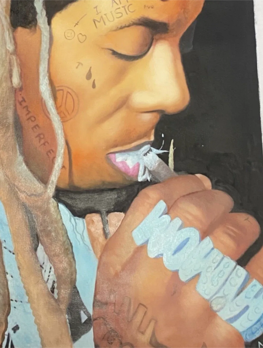 Lil Wayne oil painting original art - photo 5